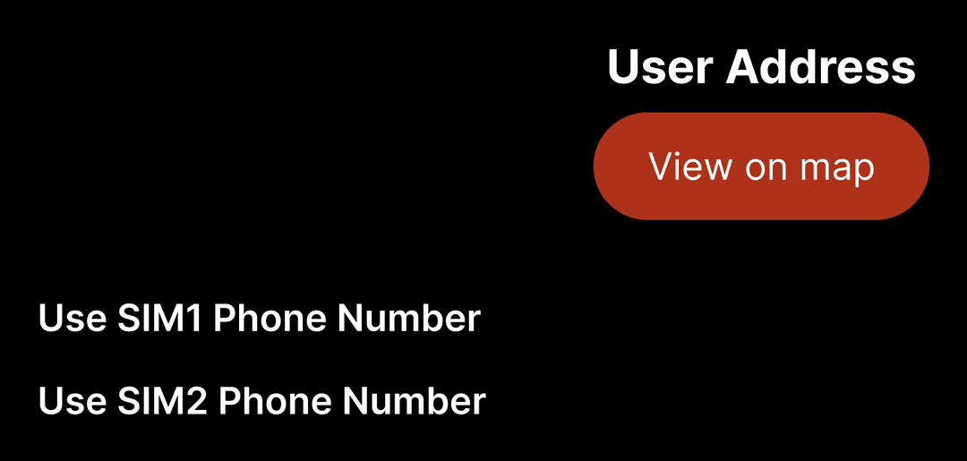 View on map interface
